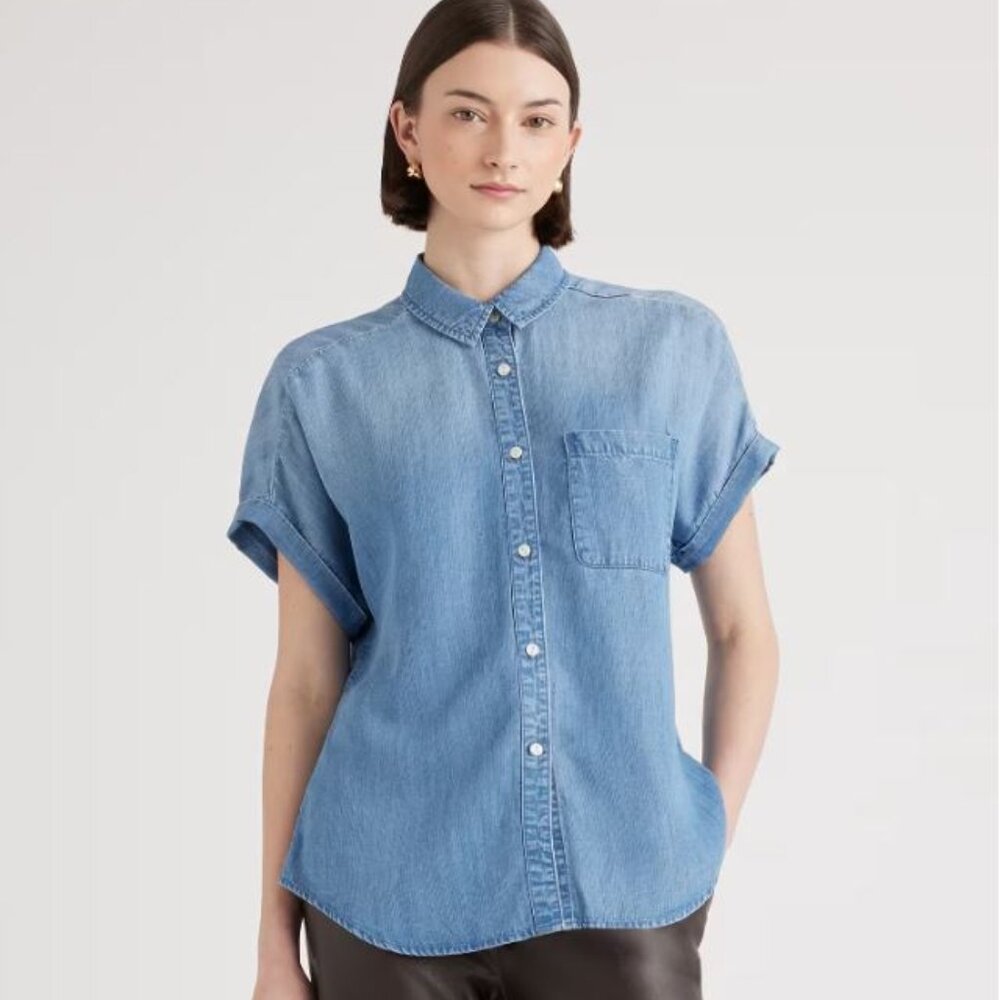 Chambray Short Sleeve Shirt
